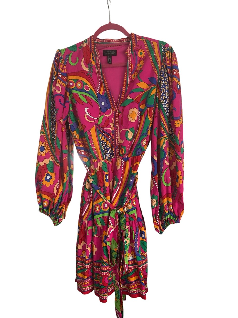 Adrianna by Adrianna Papell Printed Shirtdress - Picture 8 of 10